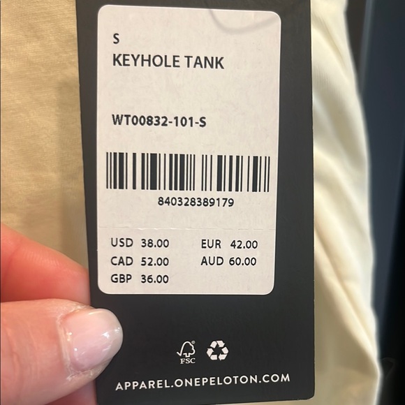 Peloton Cream Tank Top - Picture 3 of 4